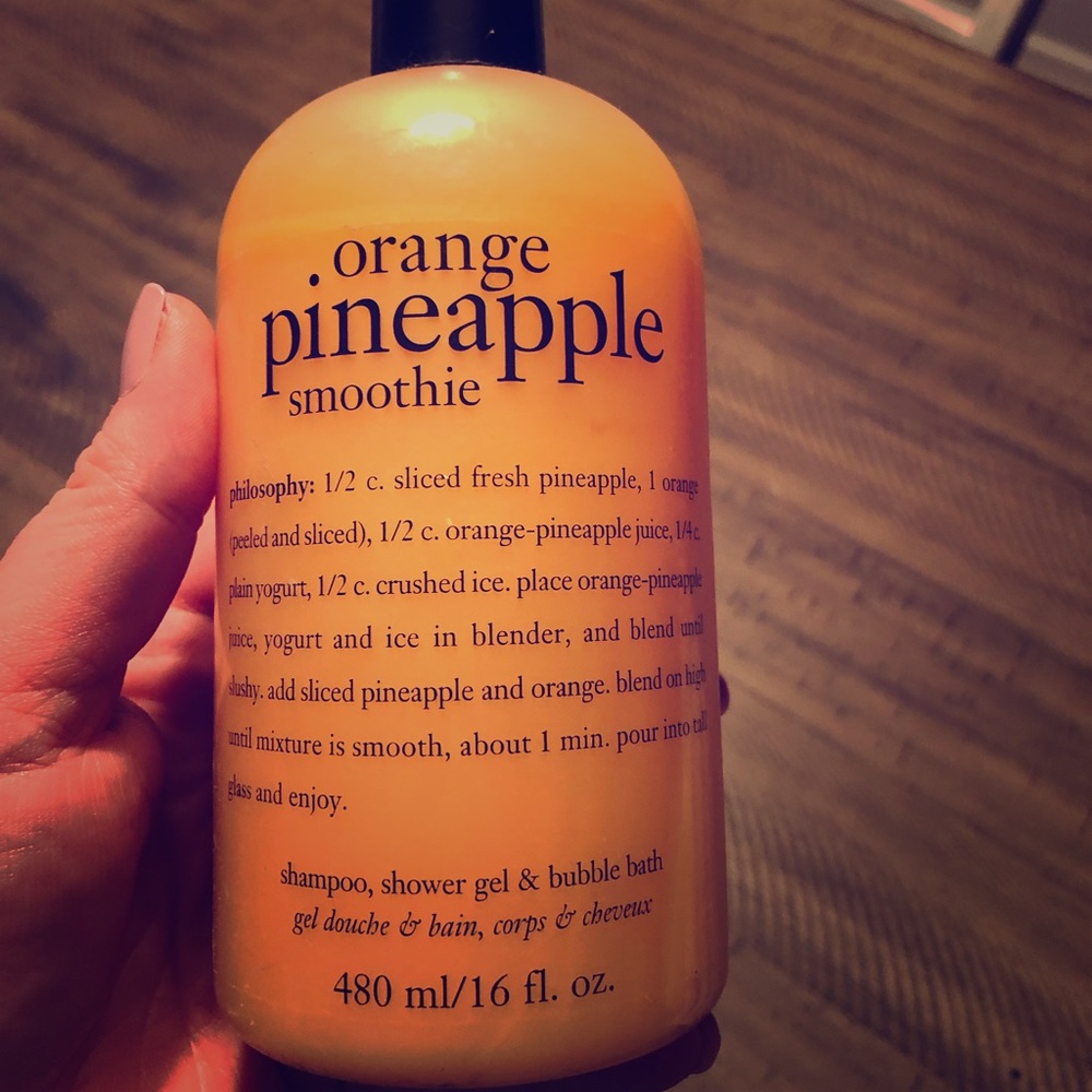 Philosophy shower gel, shampoo, bubble bath.